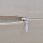 Housses de coussin coton 4 pcs beige 40x40 cm