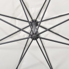 Vidaxl parasol en porte-à-faux 3,5 m blanc sable