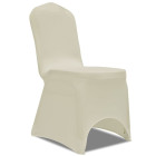 Housse de chaise extensible 4 pcs crème