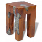 Vidaxl tabouret teck résine 30 x 30 x 40 cm