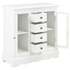 Buffet blanc 70 x 28 x 70 cm bois de pin massif