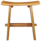 Tabouret bois de teck massif