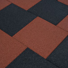 Carreaux de protection antichoc caoutchouc 50x50x3cm - 24 pièces - Couleur au choix