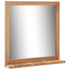 Miroir de salle de bain 60 x 12 x 62 cm bois de noyer massif