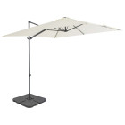 Parasol avec base portable 2,5 x 2,5 m - Couleur au choix