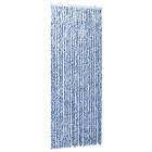 Moustiquaire bleu blanc et argenté 90x220 cm chenille
