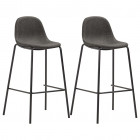 Chaises de bar 2 pcs tissu - Couleur au choix