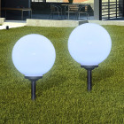 Lampes de jardin à LED 6pcs Ancrage à piquet et panneau solaire