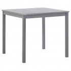 Table de jardin gris 80x80x74 cm bois d'acacia massif