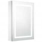  Armoire de salle de bain à miroir LED 50x13x70 cm