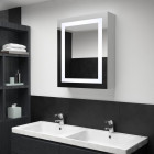  Armoire de salle de bain à miroir LED 50x13x70 cm