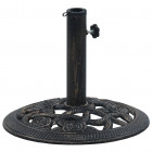 Socle de parasol noir et bronze 9 kg 40 cm fonte