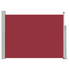 Auvent paravent store brise-vue latéral rétractable de patio jardin terrasse balcon protection visuelle écran 100 x 500 cm rouge helloshop26 02_0007194