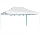 Tente de réception pliable professionnelle 3x4 m Acier Blanc