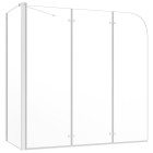 Enclos de bain 120 x 69 x 130 cm verre trempé transparent 