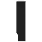 Cache-radiateur noir 152x19x81,5 cm mdf