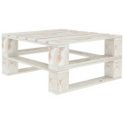 Table palette de jardin blanc bois