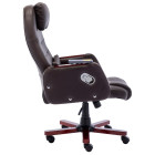 Chaise de bureau de massage marron similicuir