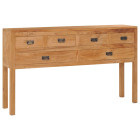 Buffet 125x30x75 cm bois de teck massif