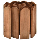 Rouleaux de bordure 3 pcs 120 cm bois de pin imprégné - Couleur au choix