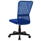 Chaise de bureau bleu 44x52x100 cm tissu en maille
