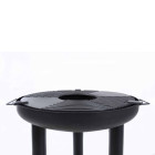 Barbecue gril à plancha noir acier