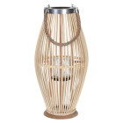 Lanterne 24x48 cm bambou naturel