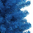 Sapin de Noël artificiel avec support Bleu 210 cm PVC