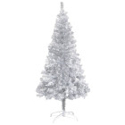 Sapin de Noël artificiel avec support Argenté 180 cm PET