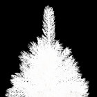 Sapin de Noël artificiel avec support Blanc 240 cm PE