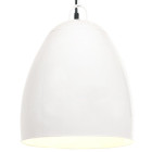 Lampe suspendue industrielle 25 w blanc rond 42 cm e27