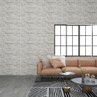 Panneaux muraux 3d design de brique gris clair 11 pcs eps