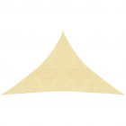 Voile d'ombrage 160 g/m² beige 3x3x4,2 m pehd