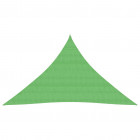 Voile d'ombrage 160 g/m² vert clair 3,5x3,5x4,9 m pehd