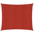Voile d'ombrage 160 g/m² rouge 2,5x3 m pehd