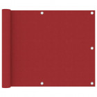 Écran de balcon rouge 75x500 cm tissu oxford