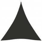 Voile de parasol tissu oxford triangulaire 5x6x6 m anthracite