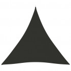 Voile de parasol tissu oxford triangulaire 6x6x6 m anthracite