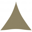 Voile de parasol tissu oxford triangulaire 5x6x6 m beige