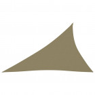 Voile de parasol tissu oxford triangulaire 4x5x6,4 m beige
