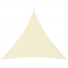 Voile de parasol tissu oxford triangulaire 3x3x3 m crème