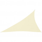 Voile de parasol tissu oxford triangulaire 4x5x6,4 m crème