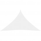 Voile de parasol tissu oxford triangulaire 2,5x2,5x3,5 m blanc