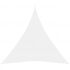Voile de parasol tissu oxford triangulaire 5x5x5 m blanc