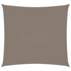 Voile de parasol tissu oxford carré 3,6x3,6 m taupe