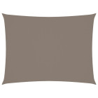 Voile d'ombrage parasol tissu oxford rectangulaire 2 x 3 m taupe 
