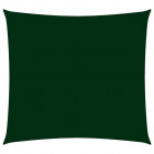 Voile de parasol tissu oxford carré 3,6x3,6 m vert foncé