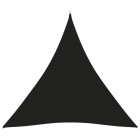 Voile de parasol tissu oxford triangulaire 4x4x4 m noir