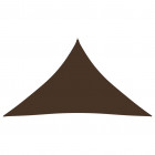 Voile de parasol tissu oxford triangulaire 3,5x3,5x4,9 m marron