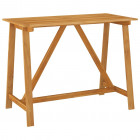 Table de bar de jardin bois d'acacia massif - Couleur et dimensions au choix